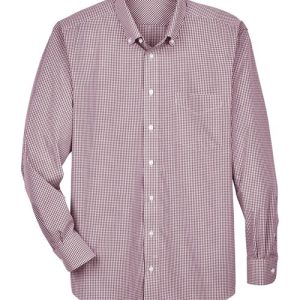 Men's Crown Collection® Gingham Check Woven Dress Shirt - D640 - Image 2