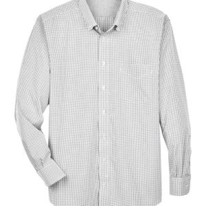 Men's Crown Collection® Gingham Check Woven Dress Shirt - D640 - Image 17