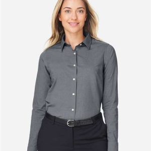 Women's CrownLux Performance® Spencer Poplin Dress Shirt - DG505W - Image 17