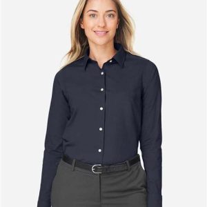 Women's CrownLux Performance® Spencer Poplin Dress Shirt - DG505W - Image 29