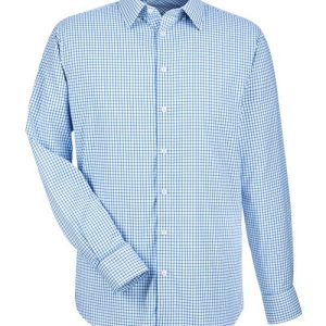 Men's CrownLux Performance® Micro Windowpane Woven Dress Shirt - DG540 - Image 6