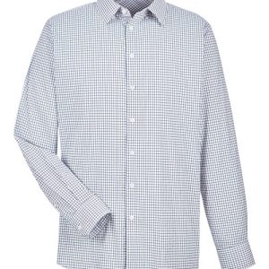 Men's CrownLux Performance® Micro Windowpane Woven Dress Shirt - DG540 - Image 10