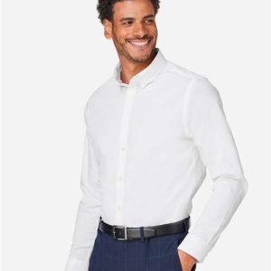 Men's CrownLux Performance® Spencer Poplin Dress Shirt - DG505 - Image 36