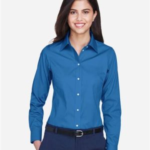 Women's Crown Collection® Oxford Woven Dress Shirt - D630W - Image 4