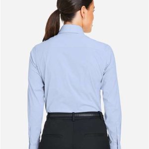 Women's CrownLux Performance® Microstripe Dress Shirt - DG537W - Image 7