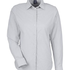 Women's CrownLux Performance® Microstripe Dress Shirt - DG537W - Image 8