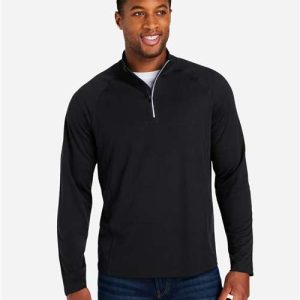 Men's Origin Performance Pique Quarter-Zip Pullover - CE418 - Image 5