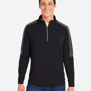 Men's Market Snag Protect Mesh Colorblock Quarter-Zip Pullover - CE404 - Image 5