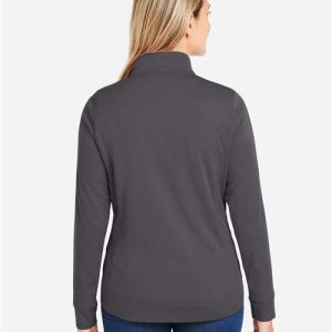 Women's Market Snag Protect Mesh Colorblock Quarter-Zip Pullover - CE404W - Image 13