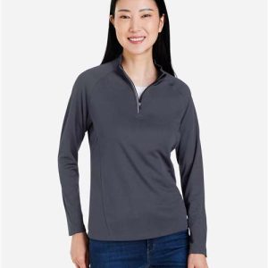Women's Origin Performance Pique Quarter-Zip Pullover - CE418W - Image 11