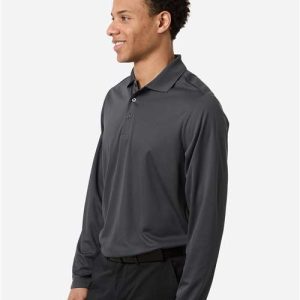 Men's Nova Performance Long Sleeve Pique Polo - CE108L - Image 9