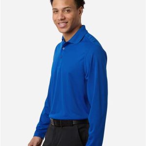 Men's Nova Performance Long Sleeve Pique Polo - CE108L - Image 21