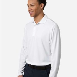 Men's Nova Performance Long Sleeve Pique Polo - CE108L - Image 27