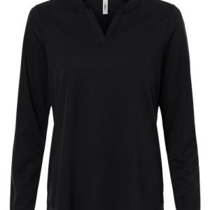 Women's Nova Performance Long Sleeve Pique Polo - CE108LW - Image 2