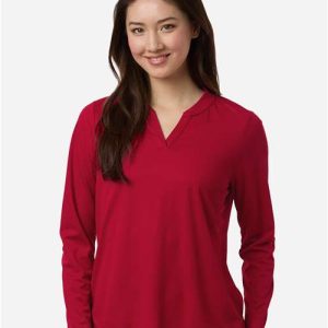 Women's Nova Performance Long Sleeve Pique Polo - CE108LW - Image 17