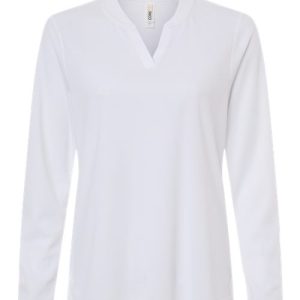 Women's Nova Performance Long Sleeve Pique Polo - CE108LW - Image 23