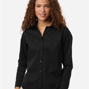 Women's CrownLux Performance® Spencer Poplin Dress Shirt - DG505W - Image 5