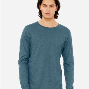 Heather CVC Long Sleeve Tee - 3501CVC - Image 23
