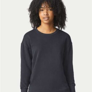 Unisex Garment-Dyed Lightweight Fleece Crewneck Sweatshirt - 1466 - Image 5