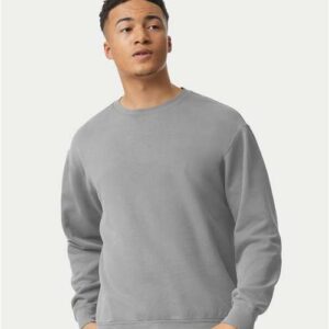 Unisex Garment-Dyed Lightweight Fleece Crewneck Sweatshirt - 1466 - Image 35