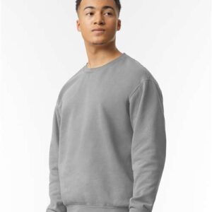Unisex Garment-Dyed Lightweight Fleece Crewneck Sweatshirt - 1466 - Image 36