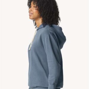 Unisex Garment-Dyed Lightweight Fleece Hooded Sweatshirt - 1467 - Image 12