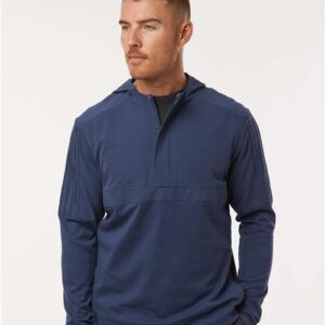 Men's Half-Zip Hooded Anorak - A607 - Image 11