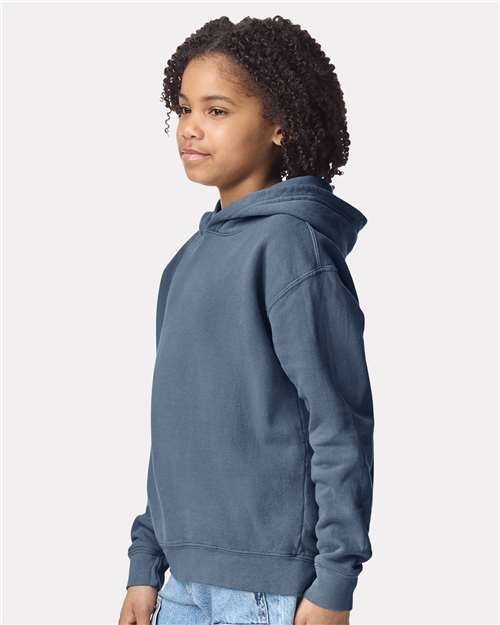 Youth Garment-Dyed Lightweight Fleece Hooded Sweatshirt - 1467Y