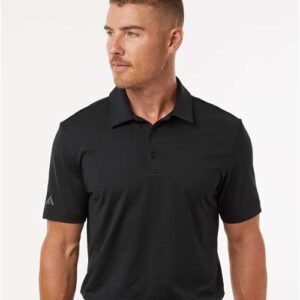 Men's Textured Stripe Polo - A704 - Image 5