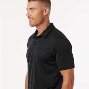 Men's Textured Stripe Polo - A704 - Image 6