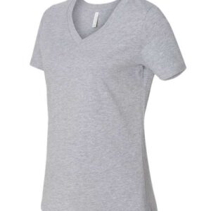 Women's Relaxed Heather CVC V-Neck Tee - 6405CVC - Image 4