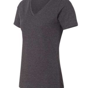 Women's Relaxed Heather CVC V-Neck Tee - 6405CVC - Image 7