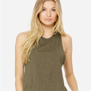Women's Racerback Crop Tank - 6682 - Image 23