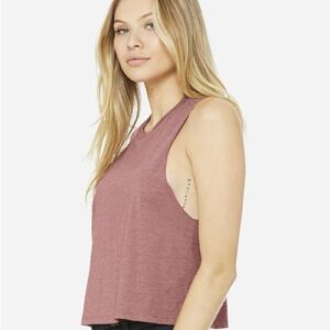 Women's Racerback Crop Tank - 6682 - Image 15